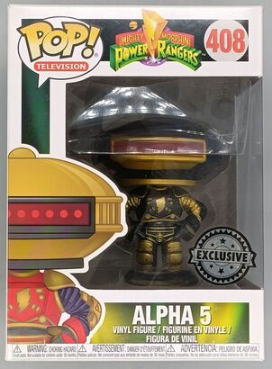 #408 Alpha 5 (Black & Gold) - Power Rangers - BOX DAMAGE