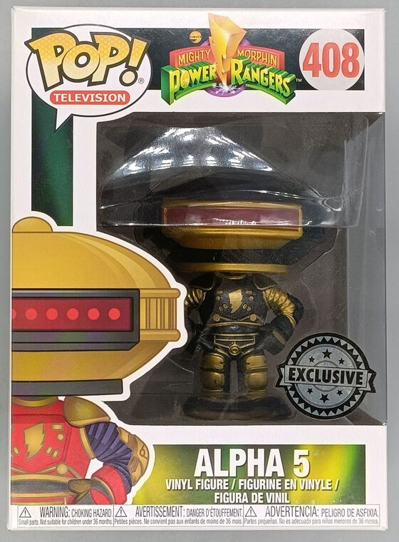 #408 Alpha 5 (Black & Gold) - Power Rangers - BOX DAMAGE