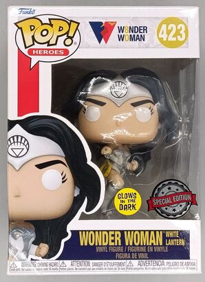 #423 Wonder Woman (White Lantern) Glow 80th DC - DAMAGE