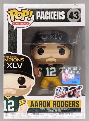 #43 Aaron Rodgers - Green Bay Packers SB Champion XLV
