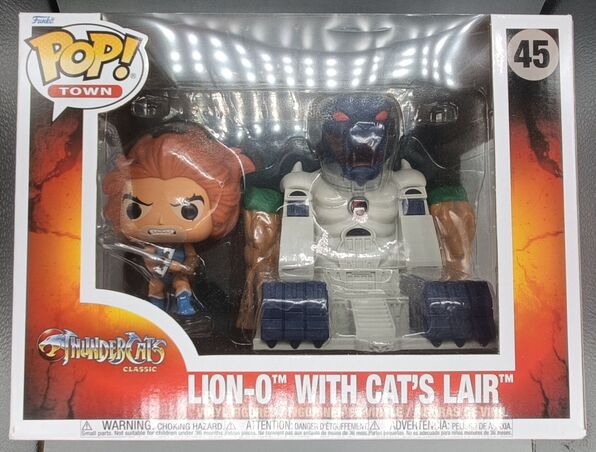 #45 Lion-O with Cat's Lair - Town - Thundercats