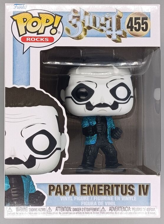 #455 Papa Emeritus IV Glitter Blue Jacket - Ghost - Rocks