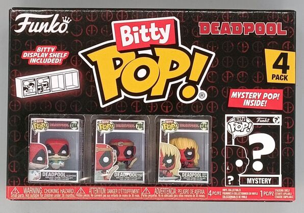 Deadpool: Bitty Pop! Vinyl Figure 4-Pack: Sleepover, Larp, H