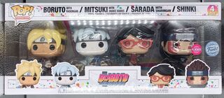 [4 Pack] Boruto w/Rasengan, Mitsuki w/Snake Hands, Sarada w/