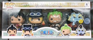 [4 Pack] Luffytaro, Sabo, Roronoa Zoro, Jinbe - One P DAMAGE
