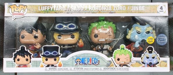 [4 Pack] Luffytaro, Sabo, Roronoa Zoro, Jinbe - One P DAMAGE
