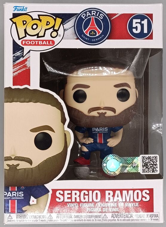 #51 Sergio Ramos - Paris Saint Germain - Football BOX DAMAGE