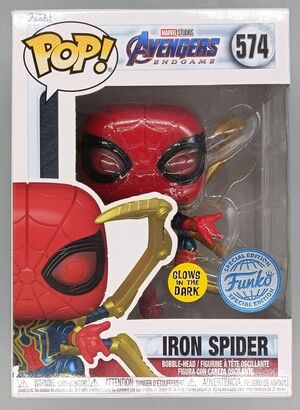 #574 Iron Spider (w/ Gauntlet) Glow Marvel Avengers E DAMAGE