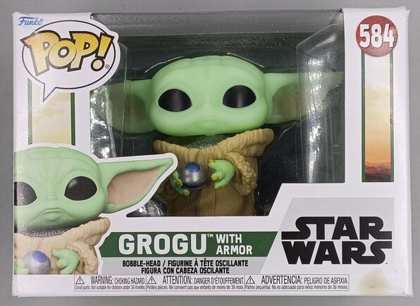 #584 Grogu (with Armor) Star Wars - Book of Bob - BOX DAMAGE