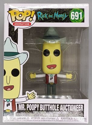 #691 Mr. Poopy Butthole (Auctioneer) Rick and Morty DAMAGED