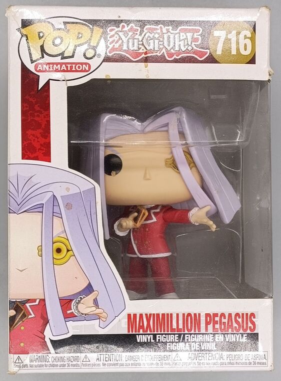 #716 Maximillion Pegasus - Pop Animation - Yu-Gi-Oh DAMAGED