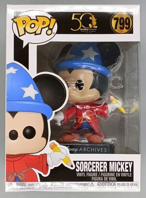 #799 Sorcerer Mickey (Archives) - Pop Disney - BOX DAMAGE