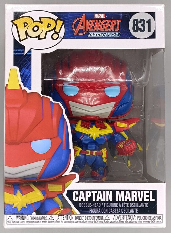 #831 Captain Marvel - Marvel Mech Strike - BOX DAMAGE