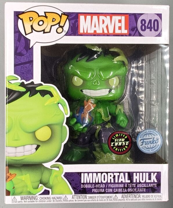 #840 Immortal Hulk - 6 Inch - Glow Chase - Marvel