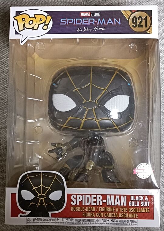 #921 Spider-Man (Black & Gold Suit) - 10 Inch - Marvel