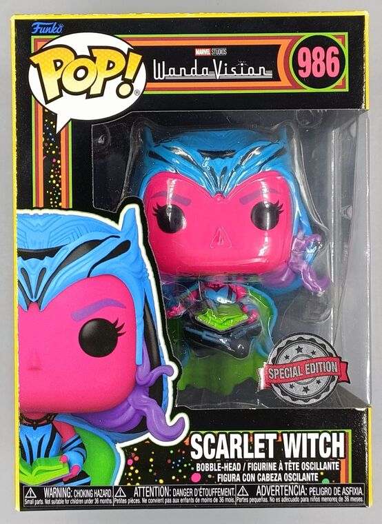 #986 Scarlet Witch Blacklight - Marvel Wandavision - DAMAGE