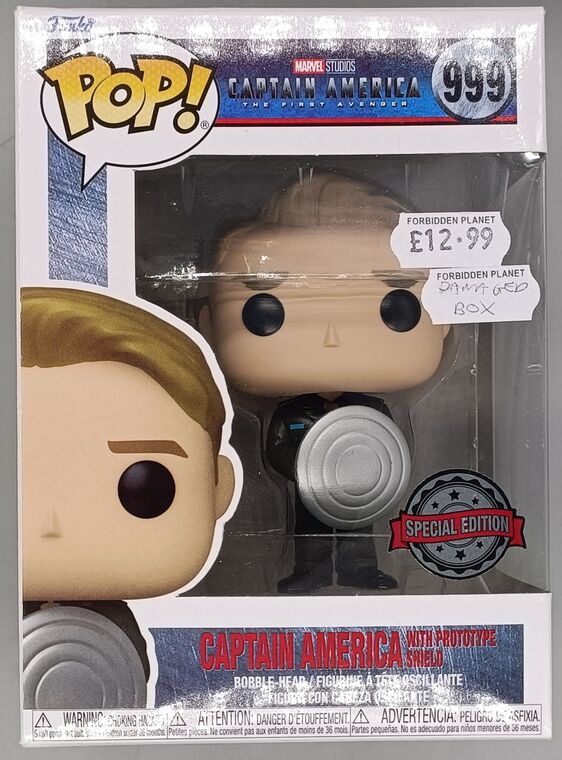 #999 Captain America (with Prototype Shield) Marvel - DAMAGE