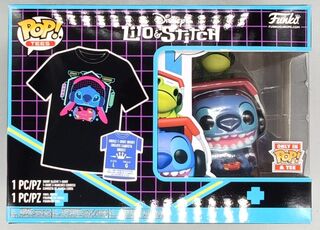 Lilo & Stitch POP! & Tee Box Gmr Stitch w/frog - Large