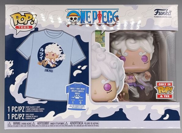 One Piece POP! & Tee Box Luffy Fifth Gear - Size Large