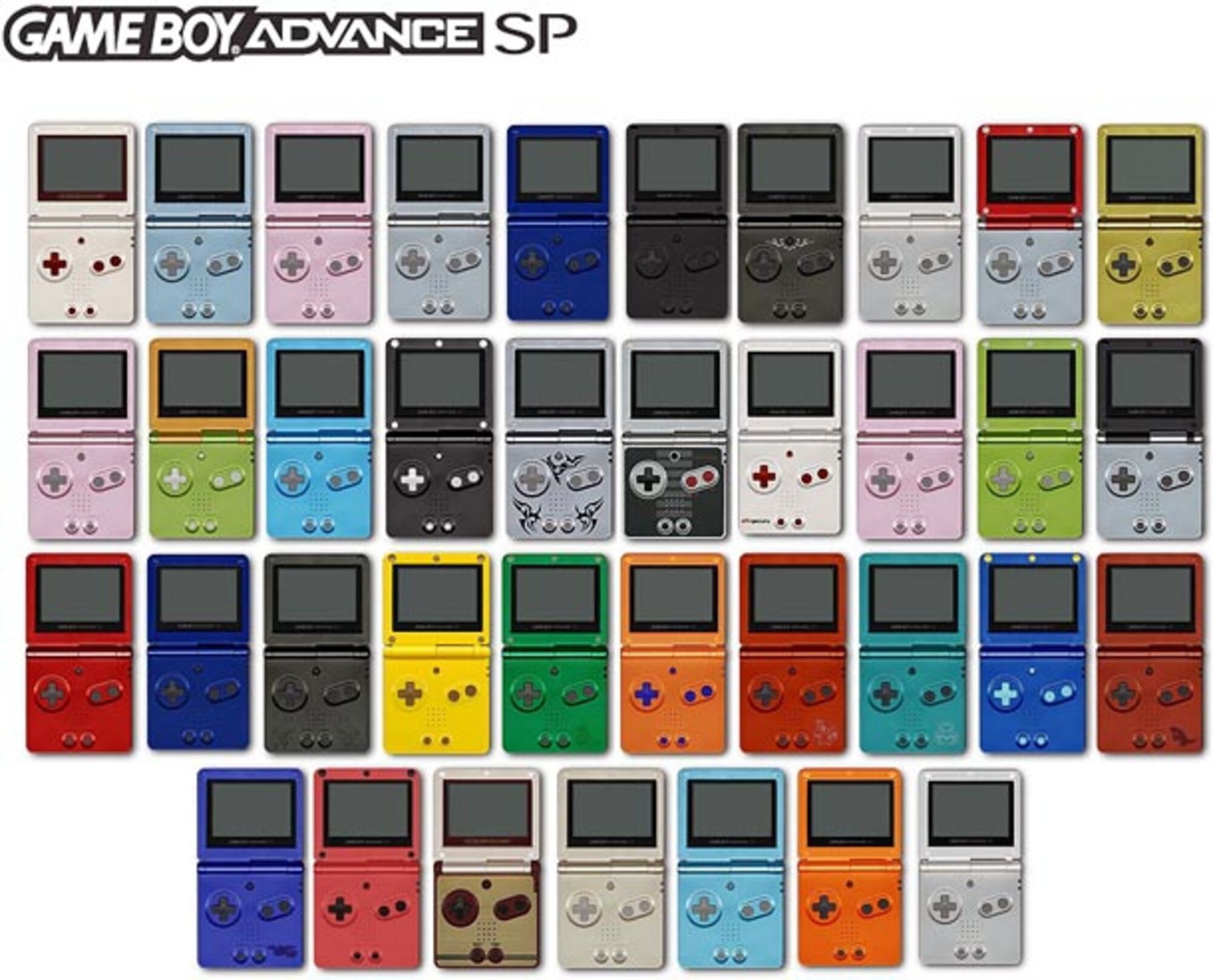 Nintendo Gameboy Advance GBA SP Console All Colours
