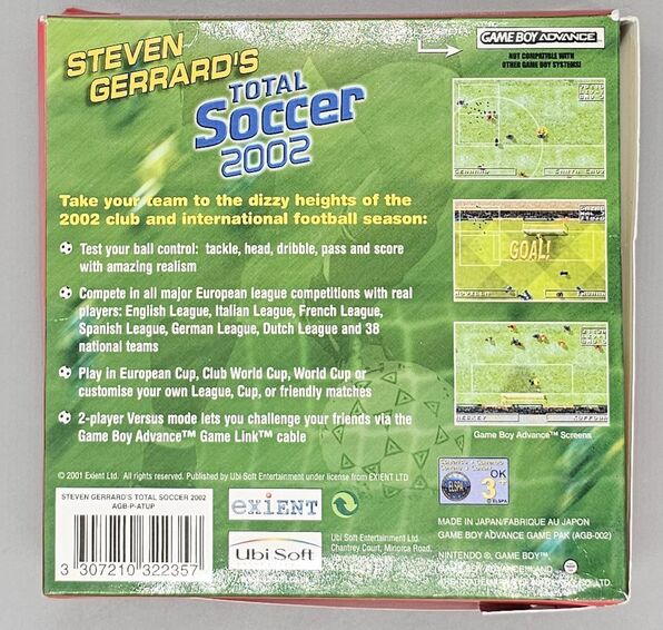 Jeu Total Soccer Manager Pour Game Boy Advance – Version EUR – Bon état