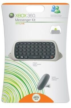 Xbox 360 Messenger Kit/Chat Pad MS White