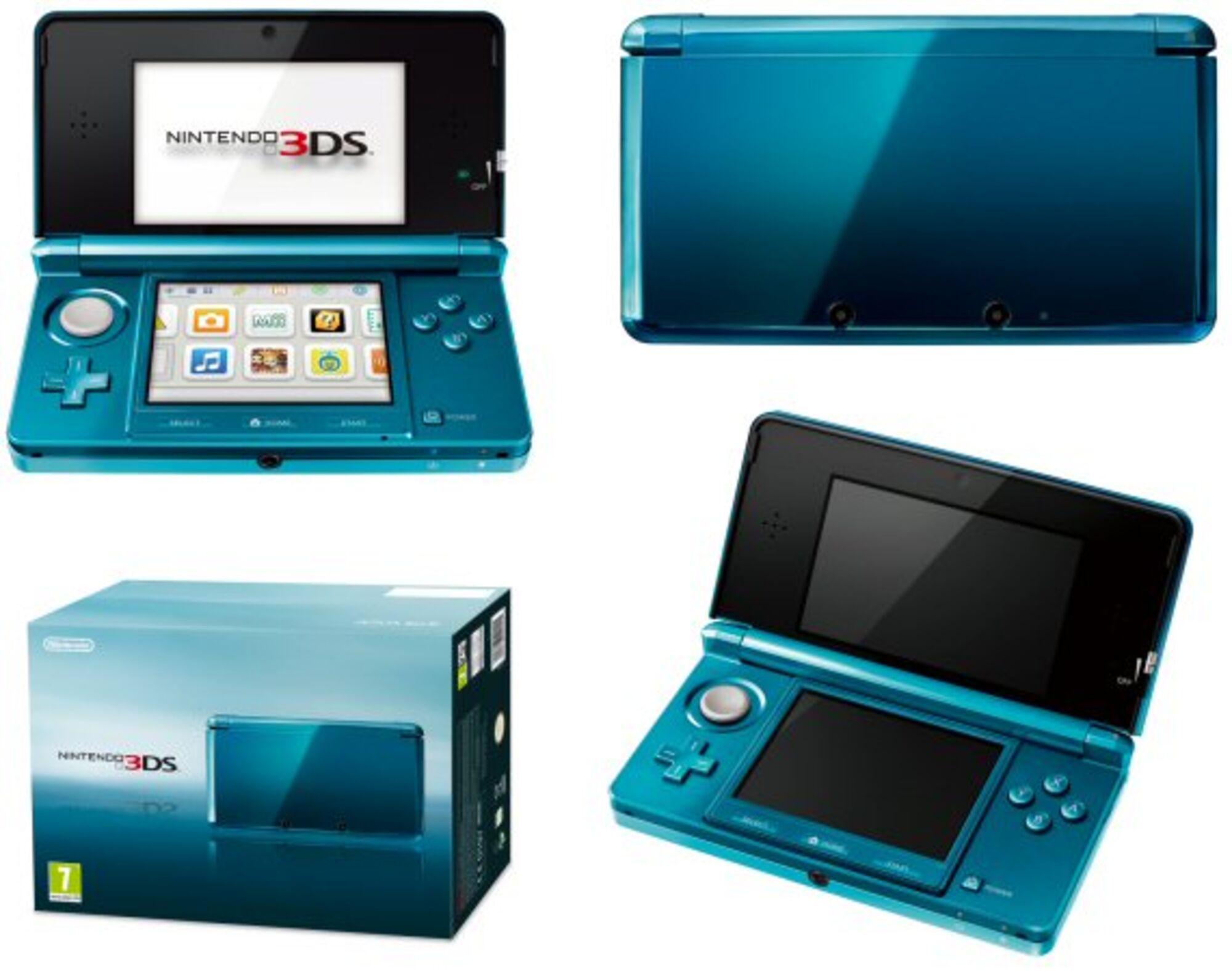 Nintendo 3DS Handheld Console (Aqua Blue)