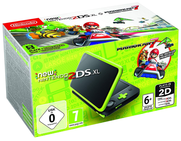 New Nintendo 2DS XL - Black and Lime Green Limited Edition