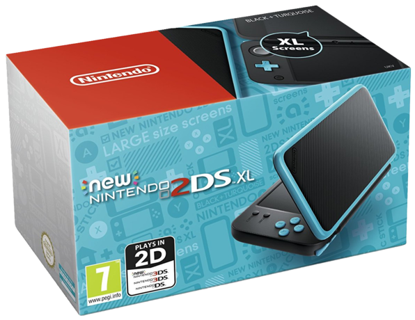 New Nintendo 2DS XL - Black and Turquoise