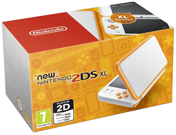 New Nintendo 2DS XL - White and Orange