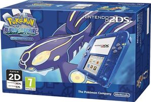Nintendo 2DS Transparent Blue with Pokémon Alpha Sapphire
