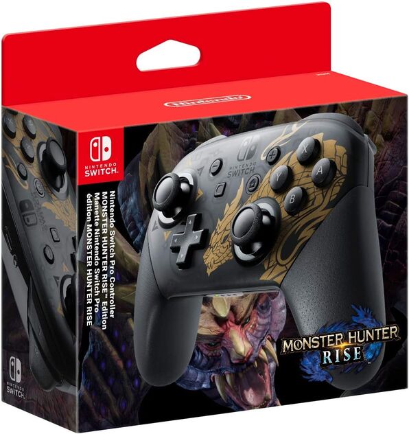 Nintendo Switch Pro Controller - Monster Hunter Rise Edition