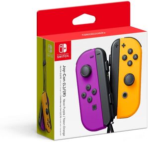 Nintendo Switch Joy-Con Controller Pair - Neon Purple/Orange