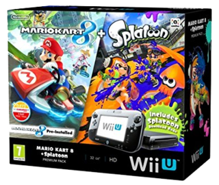 Nintendo Wii U 32GB Mario Kart 8 and Splatoon Premium