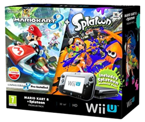 Nintendo Wii U 32GB Mario Kart 8 and Splatoon Premium
