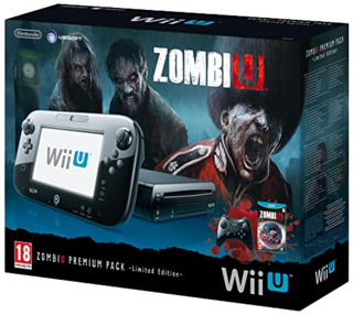 Nintendo Wii U Console (Black) 32GB With Zombi U