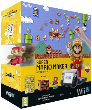 Nintendo Wii U Console Premium with Mario Maker + Amiibo