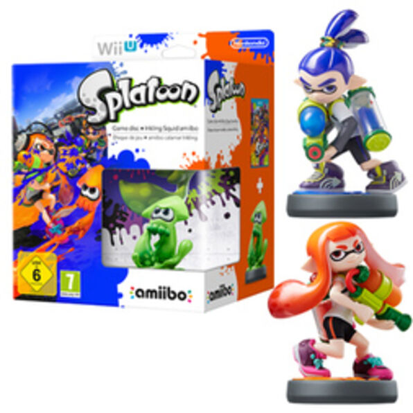 Splatoon with Inkling Squid, Boy and Girl amiibo