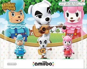 Nintendo Amiibo Animal Crossing 3 Pack Reese/K.K. Slider/Cyr