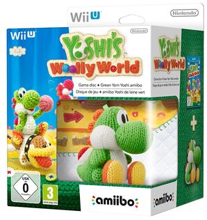 Yoshis Woolly World with Green Yarn Yoshi Amiibo