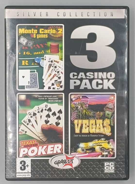 3 Casino Pack Silver Collection