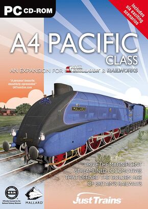 A4 Pacific Class Add-On for Rail Simulator, Railworks 1 & 2