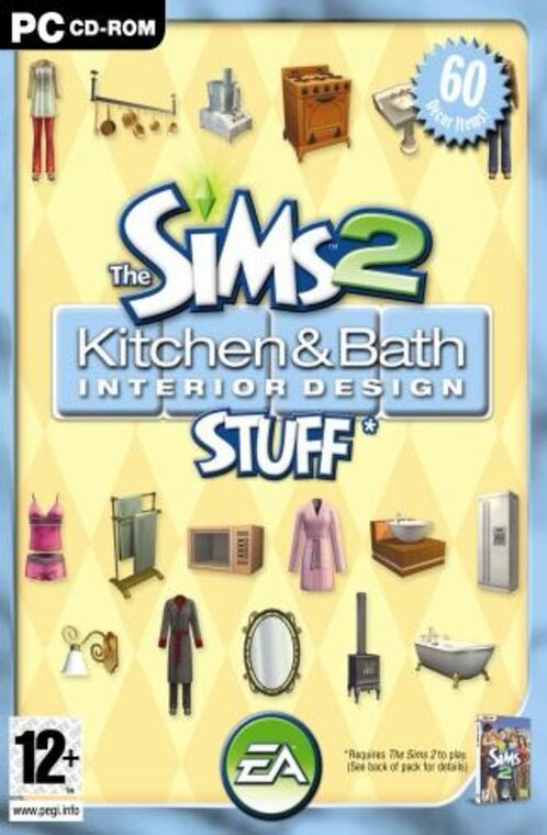 The Sims 2: Kitchen & Bathroom Interior Design Stuff