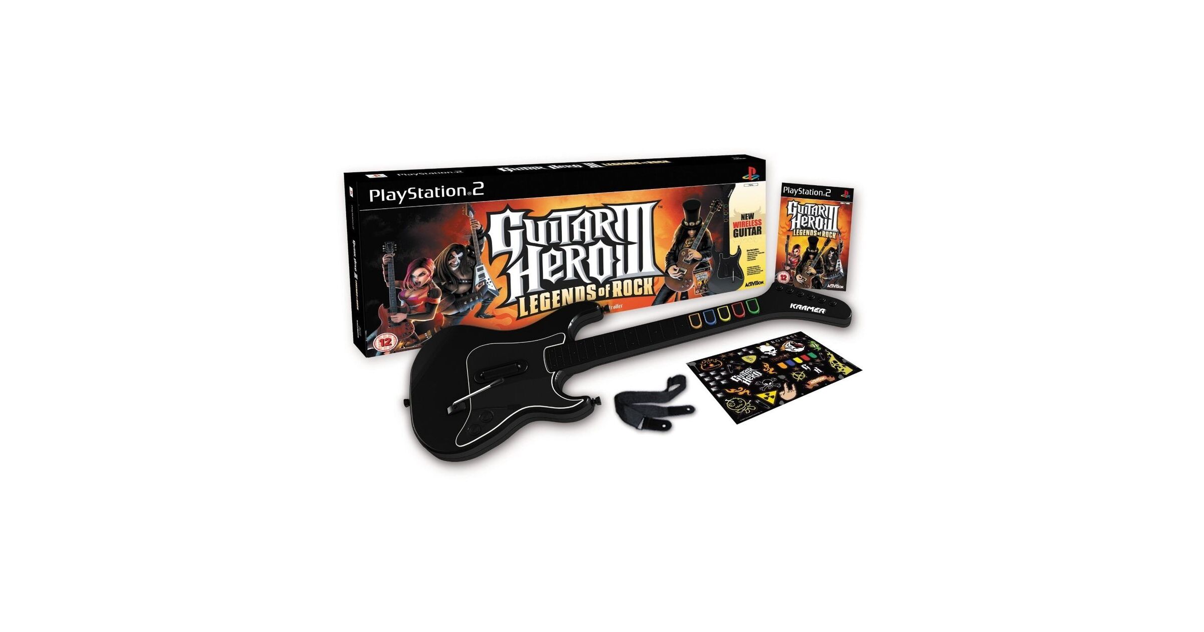 Guitar Hero III Legends of Rock with Kramer Guitar PlayStation 2