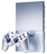 Silver PlayStation 2 Slim Console (PS2)