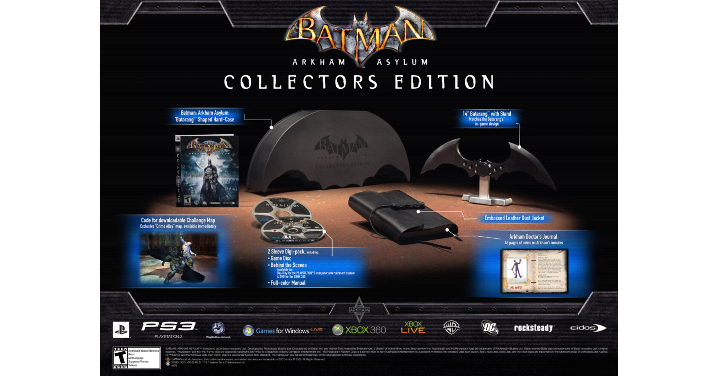 Batman Arkham Asylum Collectors Edition Playstation