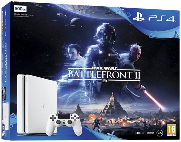 Playstation 4 Slim White Console Star Wars Bundle 500GB PS4