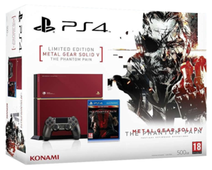 Sony PlayStation 4 Limited Ed - RED Metal Gear Solid Console