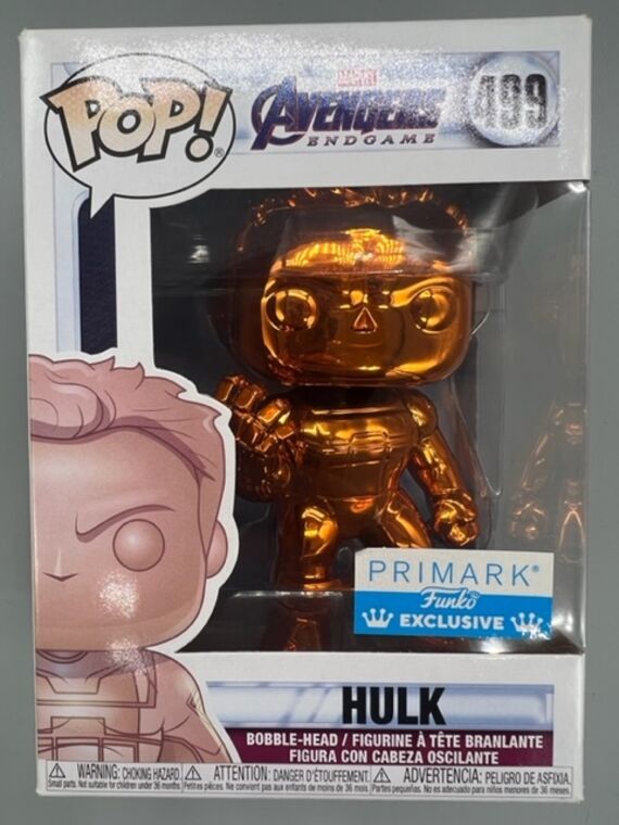 #499 Hulk (w/ Gauntlet Orange) Chrome Marvel Avengers DAMAGE