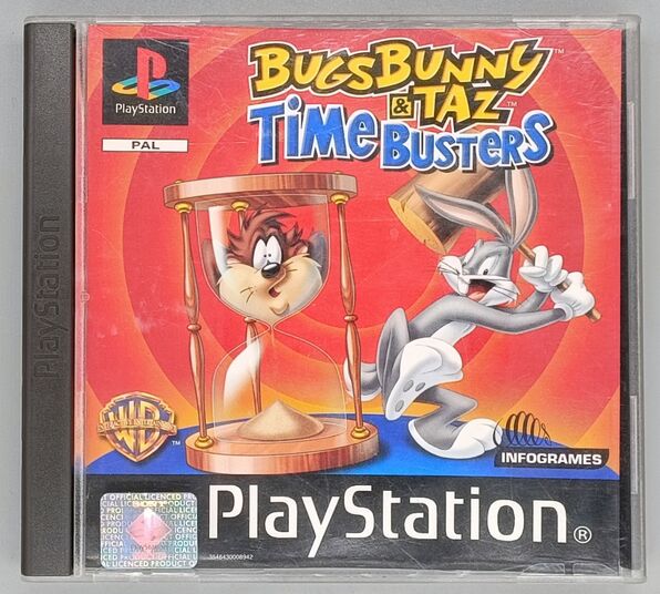 Jeu PS1 Bugs Bunny & Taz : La Spirale Du Temps, PAL Français Complet, Bon état, Infogrames